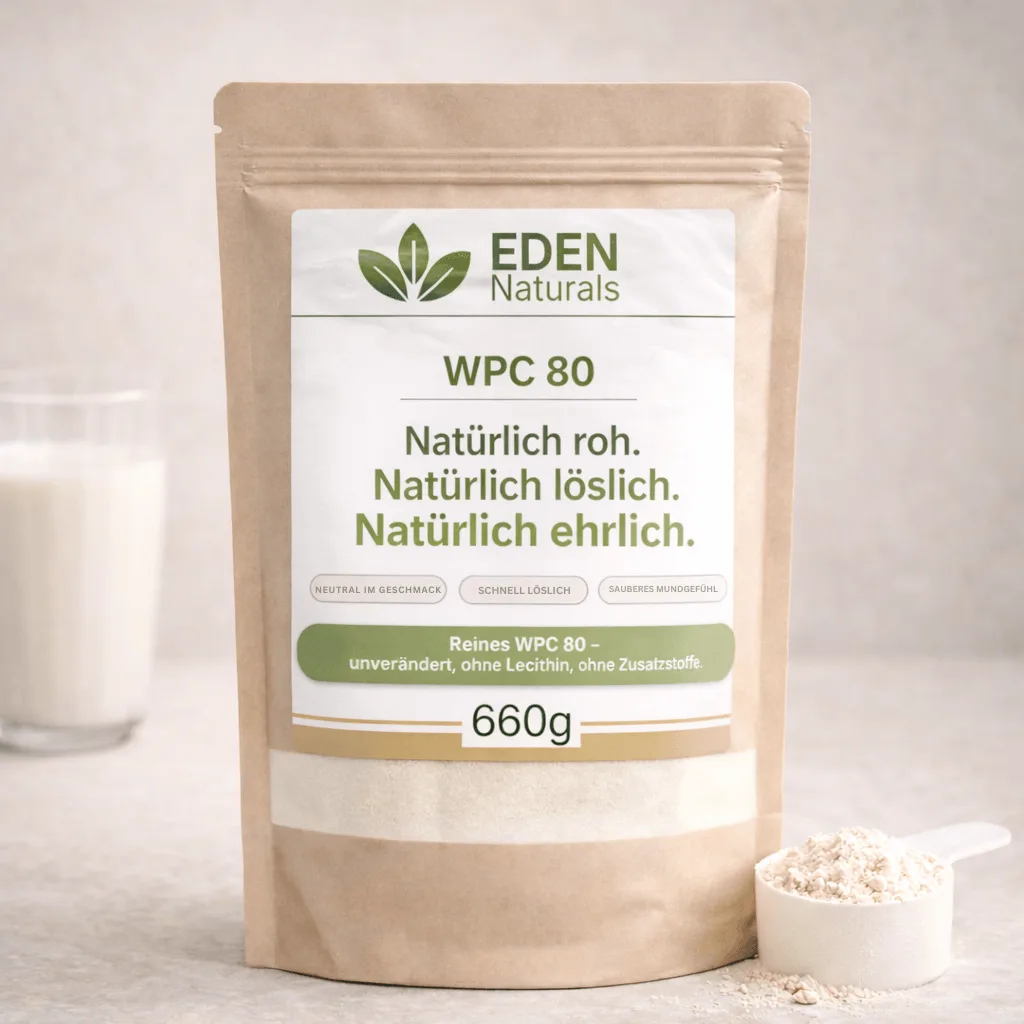 Eden Naturals WPC 80 – natürlich roh, natürlich löslich, natürlich ehrlich.